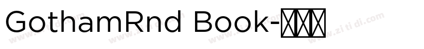GothamRnd Book字体转换